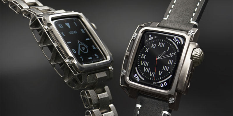 【新製品】Apple Watch Series 4/5 44mm用のチタン製ケース 