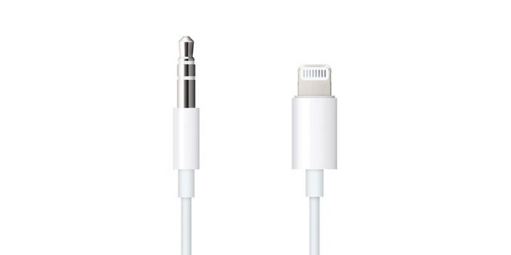 Apple Lightning – 3.5mmオーディオケーブル（1.2m）ホワイト