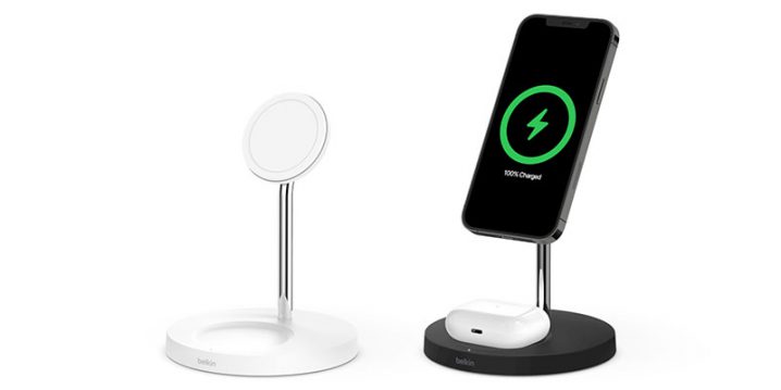 Belkin BOOST↑CHARGE PRO 2-in-1 Wireless Charger Stand with MagSafe