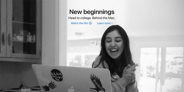 New beginnings. Behind the Mac