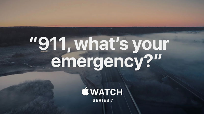 ニュース Apple Watchからの緊急通報で救助された事例を紹介するプロモーション動画 Apple Watch Series 7 911 Iをありがとう