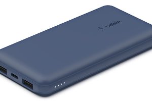 Belkin BOOST↑CHARGE 3ポートモバイルバッテリー10,000 mAh + USB-A to USB-Cケーブル付き