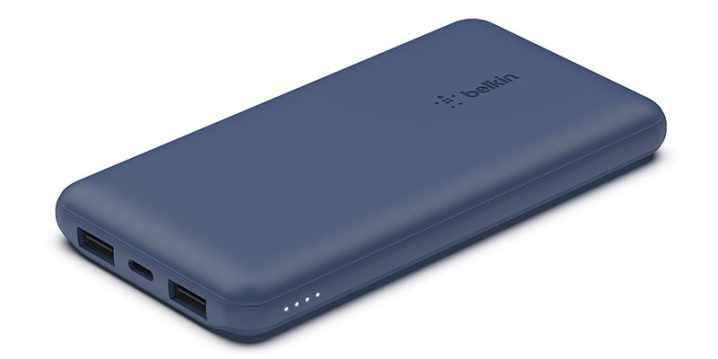 Belkin BOOST↑CHARGE 3ポートモバイルバッテリー10,000 mAh + USB-A to USB-Cケーブル付き