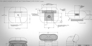 AirPods（第3世代）の図面