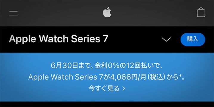 Apple Watch 12か月分割払いキャンペーン