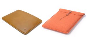 バズハウスデザインのハンドメイドレザーケースとハンドメイドフェルトケース