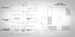 Apple TV 4Kの図面