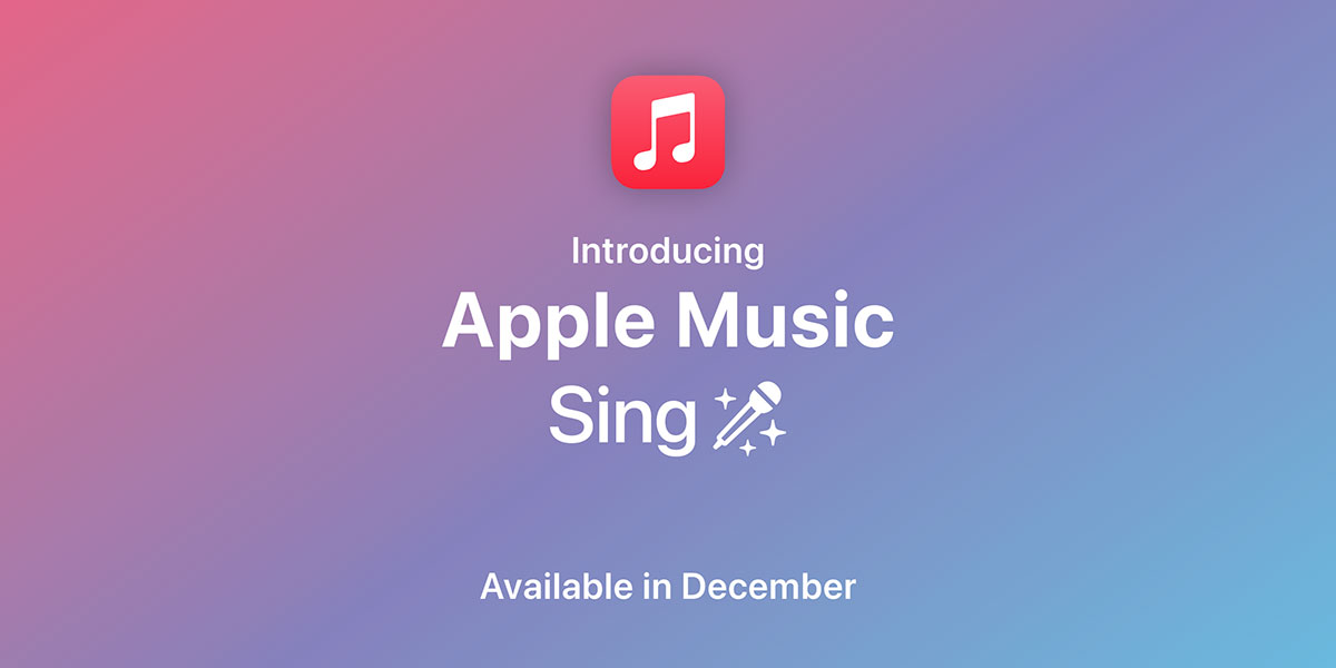 Apple Music Sing