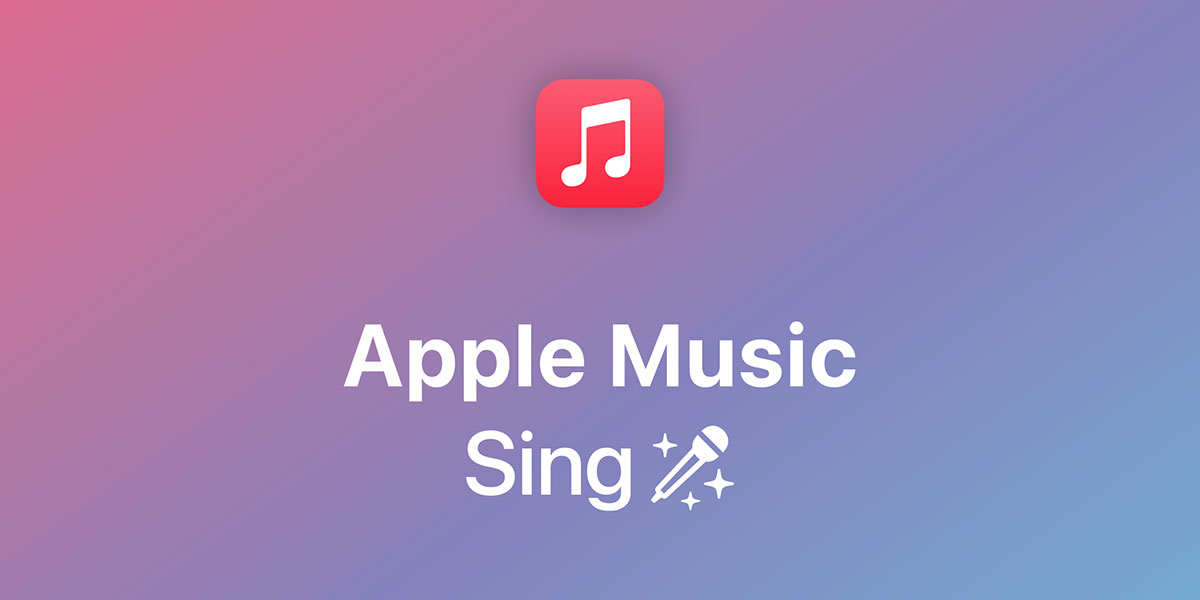 Apple Music Sing