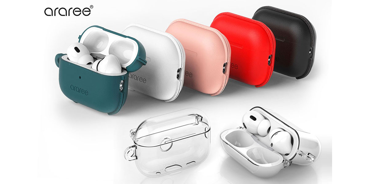 arareeのAirPods Pro（第2世代）対応シリコーンケース「POPS」とクリアハードケース「Nu:kin」