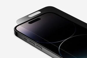 ベルキン ScreenForce 強化ガラスプライバシー抗菌保護フィルム iPhone 14 Pro用
