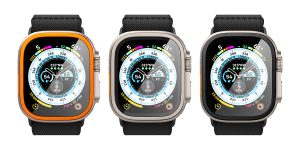 Apple Watch Ultra用Spigen Glas tR Slim Pro