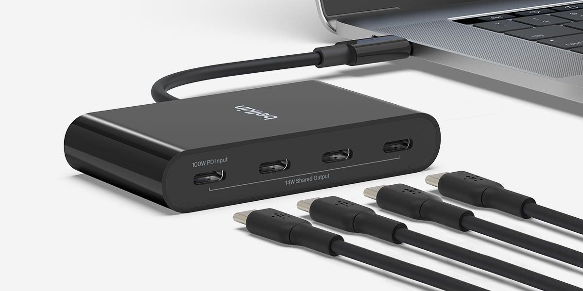 Belkin Connect USB-C to 4ポートUSB-Cハブ