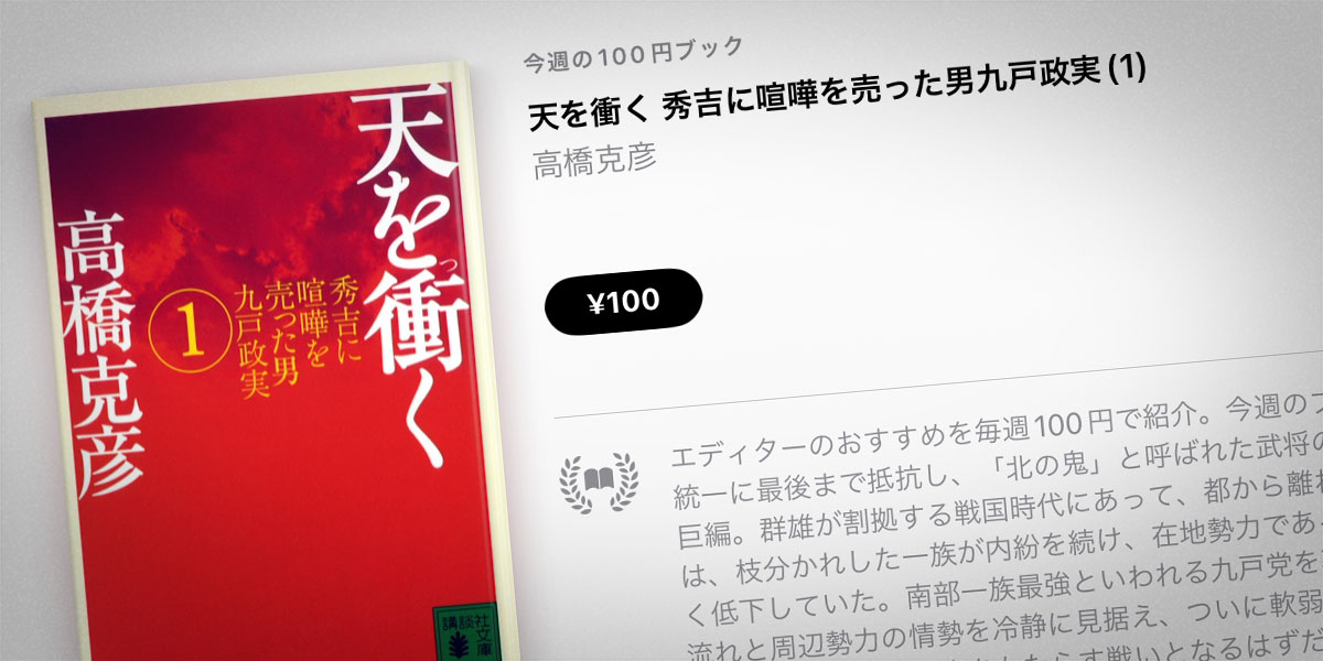 高橋克彦「天を衝く　秀吉に喧嘩を売った男九戸政実」