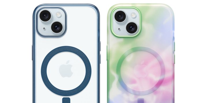 iPhone 15用のOtterBox Lumen Series Caseと、OtterBox Figura Series Case