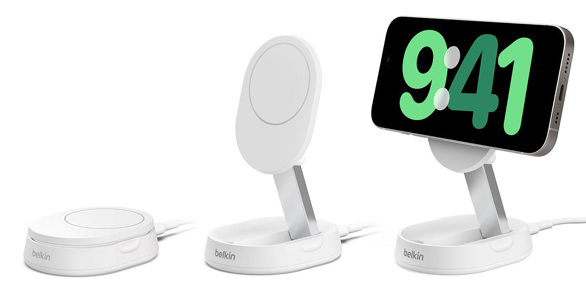 Belkin BoostCharge Pro Qi2 折りたたみ式ワイヤレス充電スタンド