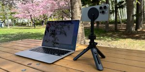 エレコム Magsafe対応iPhone用三脚 P-MAGSTD1BK