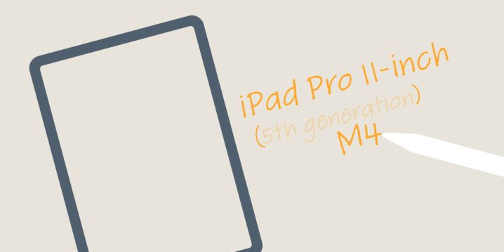 iPad Pro M4の名前をApple Pencilで書いている図