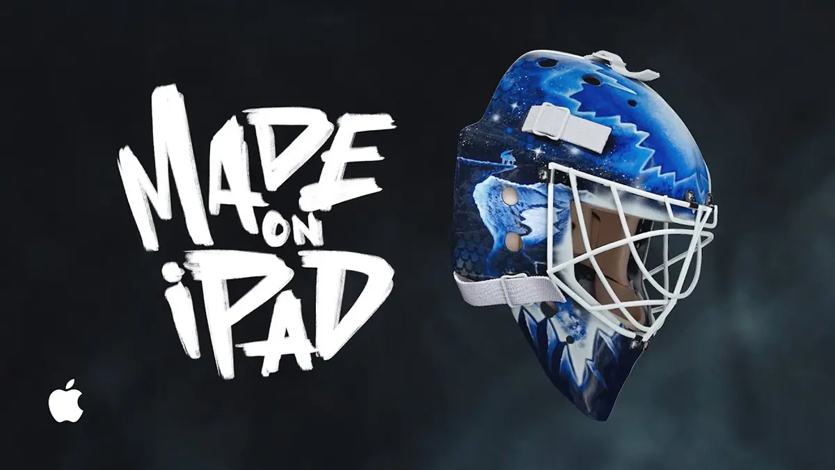 Goalie Masks Made on iPad