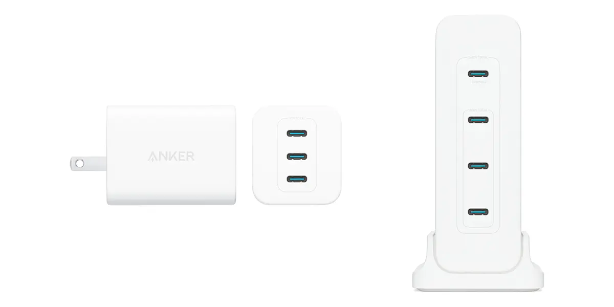 Anker Charger 70W（3ポート）と240W（4ポート）