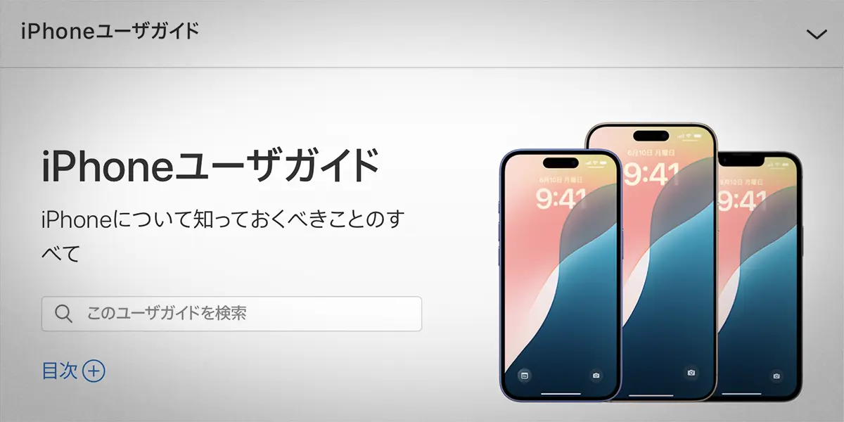 iPhoneユーザガイド