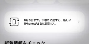 6月6日まで。下取りに出すと、新しいiPhoneがさらに割引に。