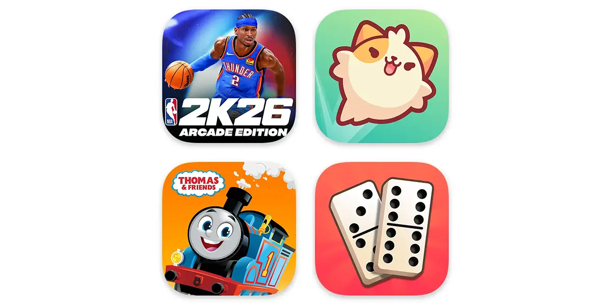 2025年10月にリリースされる新作Apple Arcadeゲーム4本のアイコン