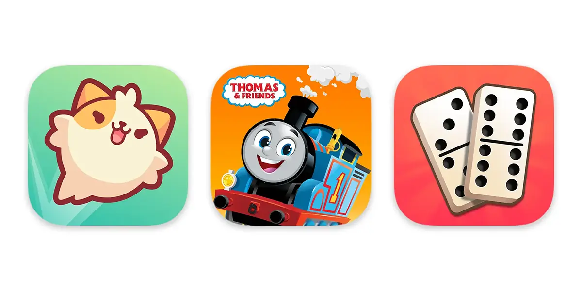 3本の新作Apple Arcadeゲームのアイコン
