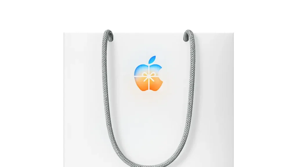 ホリデーギフトのビジュアルのショッピングバッグ