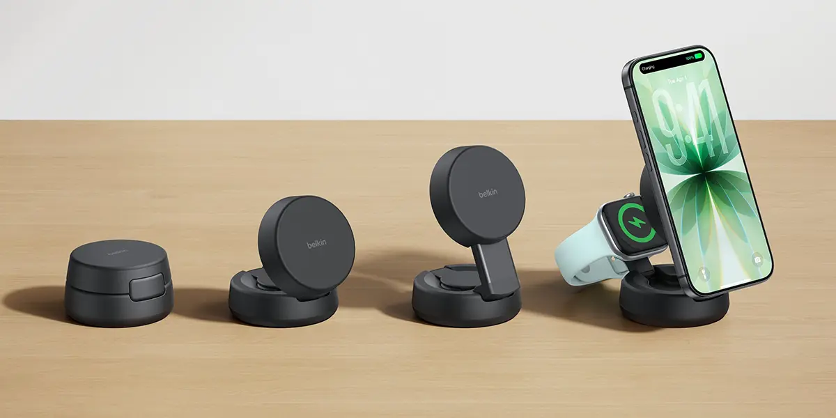 Belkin UltraCharge Pro 2-in-1変形式マグネット充電器25W