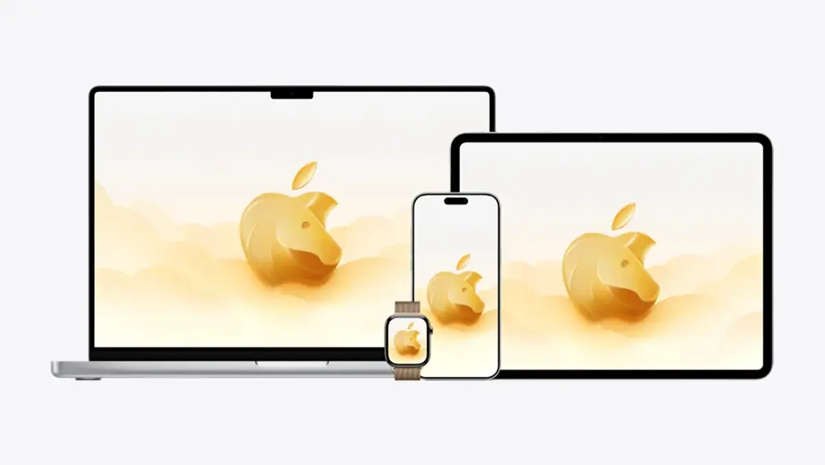 午年デザインの壁紙とApple Watch文字盤