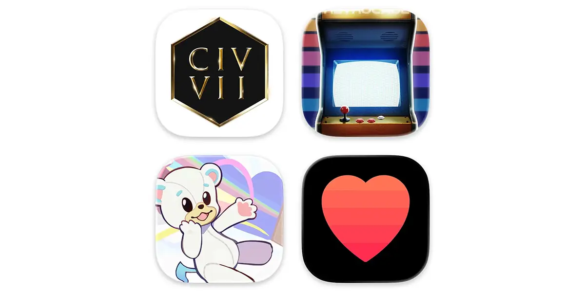 2026年2月リリースの新作Apple Arcadeゲーム4本のアイコン