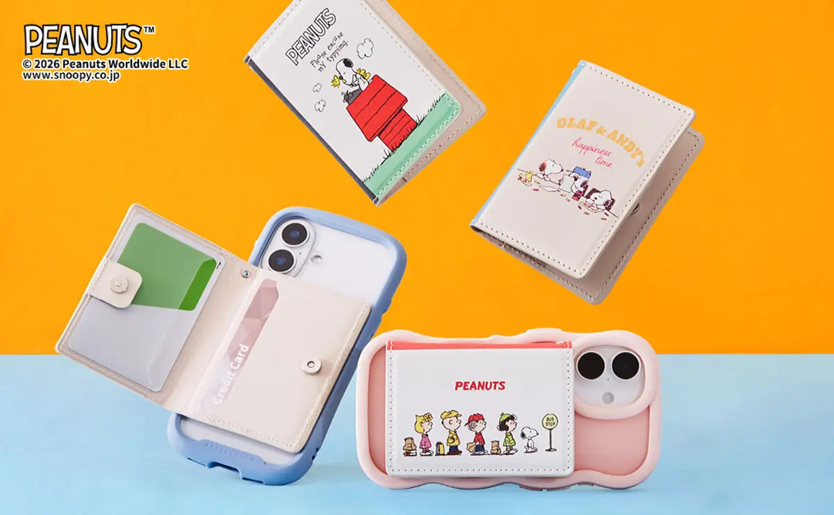 ピーナッツ ブックタイプ MagSafe対応カードウォレット