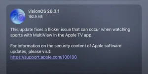 Apple Vision Pro用「visionOS 26.3.1」ソフトウェアアップデート