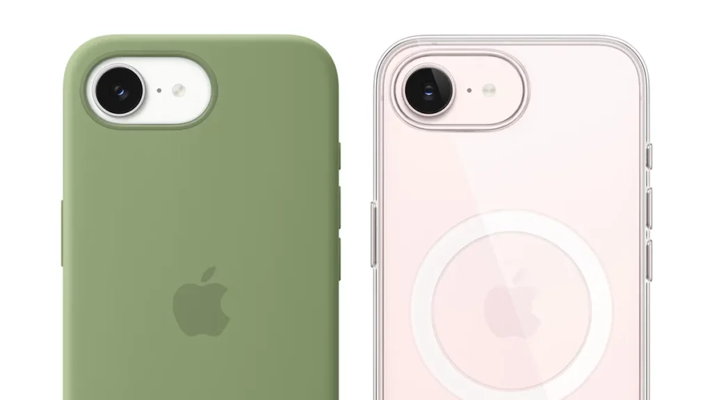 iPhone 17e用Apple純正シリコーンケースとクリアケース